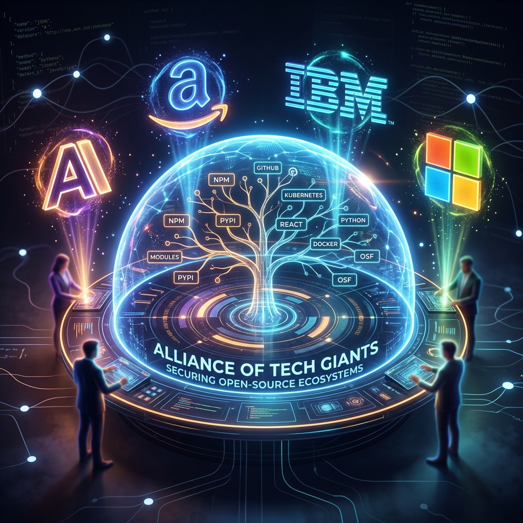 Teaser illustration for: Enter the Akrites Alliance: Can Tech Giants Standardize Open-Source Trust in the Age of AI Code Generators?