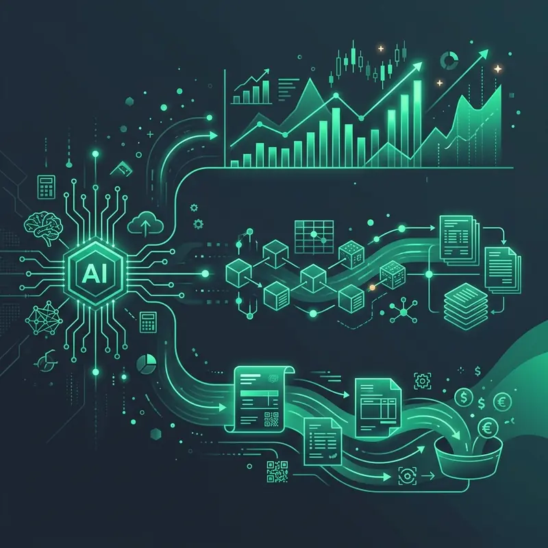 Teaser illustration for: AI for Finance: Automate Invoices, Reports, and Bookkeeping