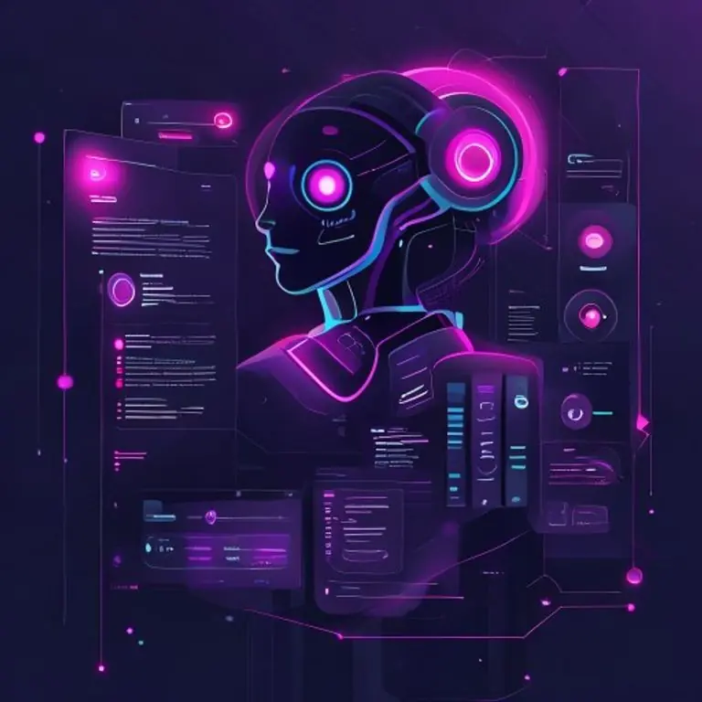 Grid illustration representing: AI Customer Service Tools: Replace or Augment Your Support Team?