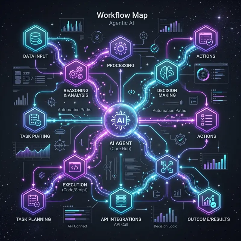 Teaser illustration for: How to Use Agentic AI for Workflow Automation: Step-by-Step