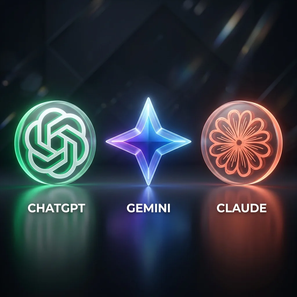 Featured lead visual for: ChatGPT vs Gemini vs Claude 2026: The Definitive Comparison