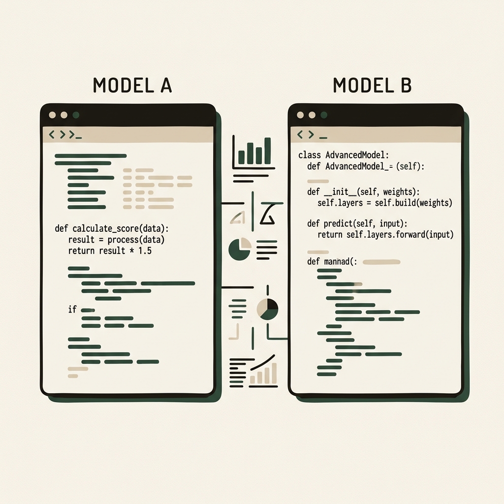 Minimal code comparison terminals
