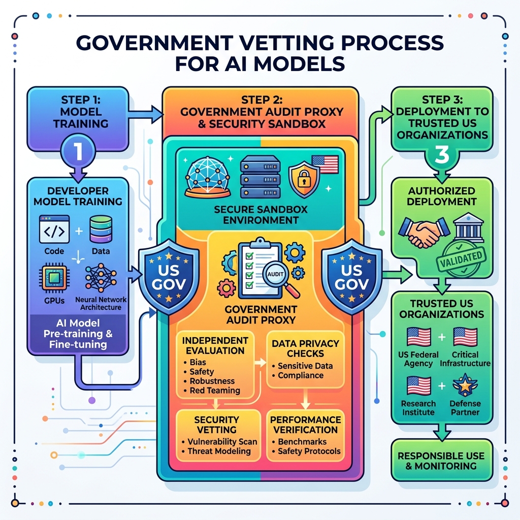 Geopolitical AI model vetting and deployment pipeline